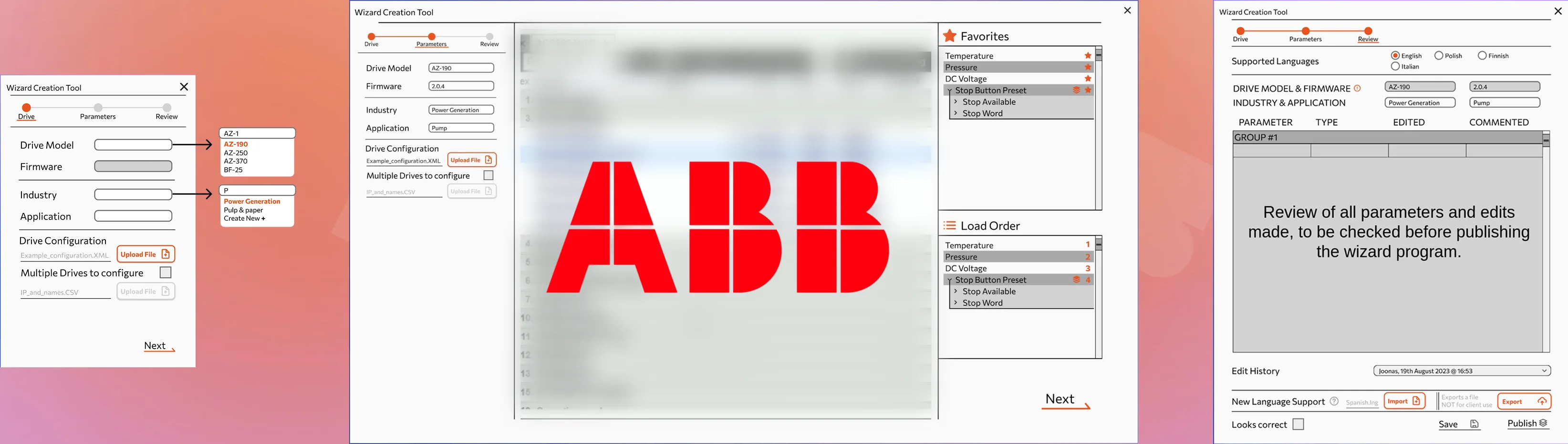 UI mockup